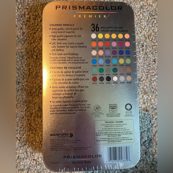 New in plastic 36 pc prismacolor colored pencils - Picture 2 of 2